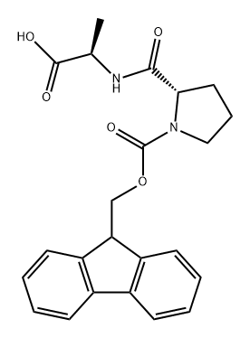 D-Alanine, 1-[(9H-fluoren-9-ylmethoxy)carbonyl]-L-prolyl- Struktur