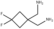 1,1-Cyclobutanedimethanamine, 3,3-difluoro- Struktur