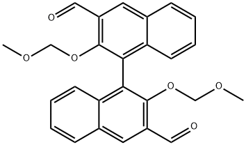 [1,1'-Binaphthalene]-3,3'-dicarboxaldehyde, 2,2'-bis(methoxymethoxy)- Struktur