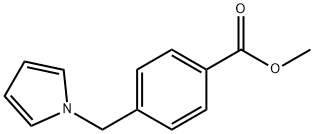 Benzoic acid, 4-(1H-pyrrol-1-ylmethyl)-, methyl ester Struktur