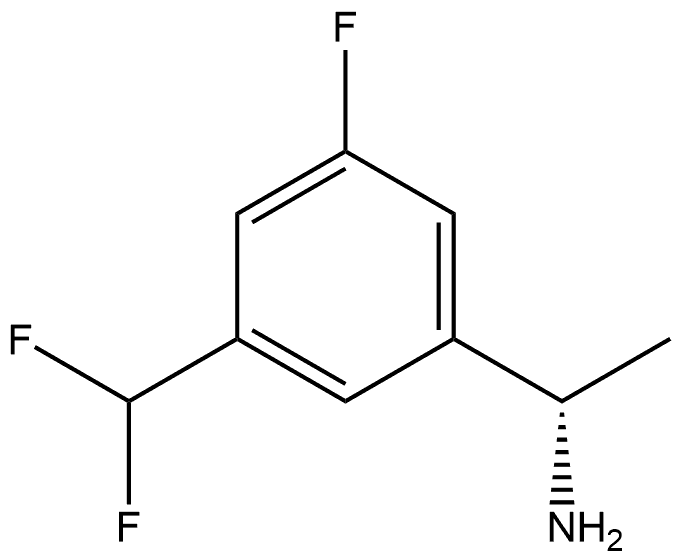 (S)-1-(3-(difluoromethyl)-5-fluorophenyl)ethan-1-amine Struktur