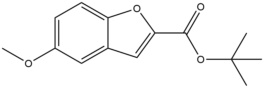 1,1-Dimethylethyl 5-methoxy-2-benzofurancarboxylate Struktur