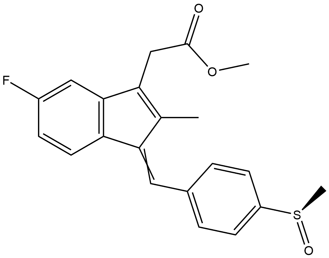 Sulindac Impurity 15 Struktur