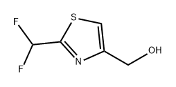 4-Thiazolemethanol, 2-(difluoromethyl)- Struktur