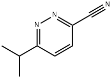 3-Pyridazinecarbonitrile, 6-(1-methylethyl)- Struktur