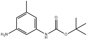 tert-butyl N-(3-amino-5-methylphenyl)carbamate Struktur