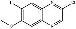 Quinoxaline, 2-chloro-7-fluoro-6-methoxy- Struktur