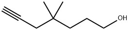 6-Heptyn-1-ol, 4,4-dimethyl- Struktur