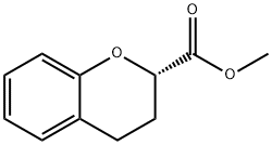 2H-1-Benzopyran-2-carboxylic acid, 3,4-dihydro-, methyl ester, (2S)- Struktur