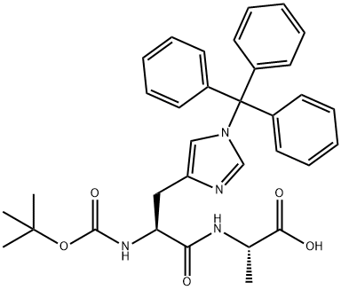 N-[(1,1-Dimethylethoxy)carbonyl]-1-(triphenylmethyl)-L-histidyl-L-alanine