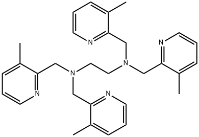 1,2-Ethanediamine, N1,N1,N2,N2-tetrakis[(3-methyl-2-pyridinyl)methyl]- Struktur