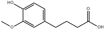 Benzenebutanoic acid, 4-hydroxy-3-methoxy- Struktur