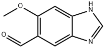 1H-Benzimidazole-5-carboxaldehyde, 6-methoxy- Struktur