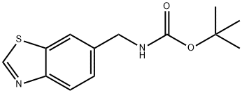 Carbamic acid, N-(6-benzothiazolylmethyl)-, 1,1-dimethylethyl ester Struktur