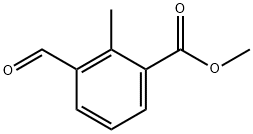 Benzoic acid, 3-formyl-2-methyl-, methyl ester Struktur