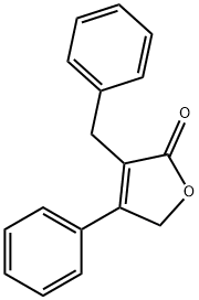 4-Phenyl-3-(phenylmethyl)-2(5H)-furanone >=95% (LC/MS-UV) Struktur