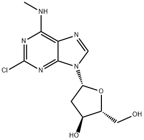 2-Chloro-N6-methyl-2’-deoxyadenosine Struktur