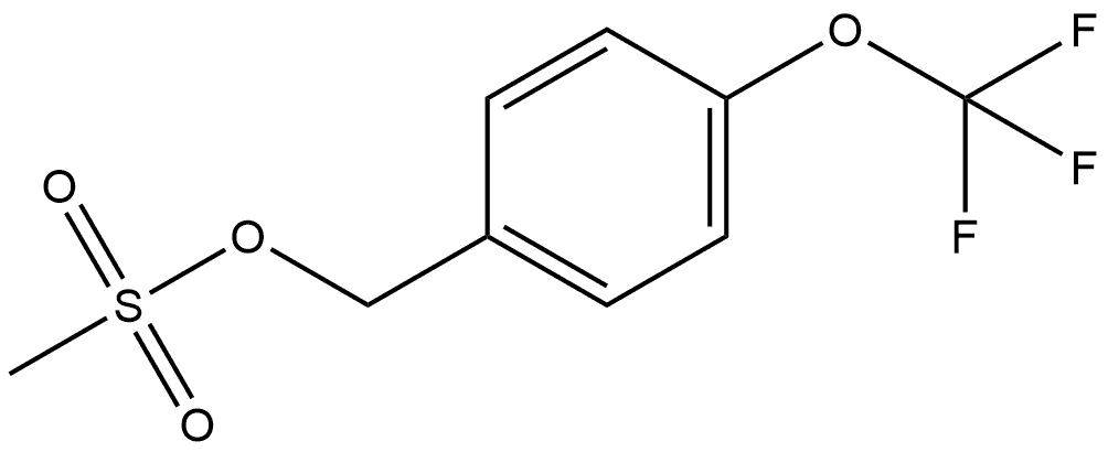 Benzenemethanol, 4-(trifluoromethoxy)-, 1-methanesulfonate Struktur