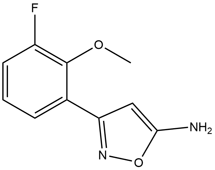 3-(3-fluoro-2-methoxy-phenyl)isoxazol-5-amine Struktur