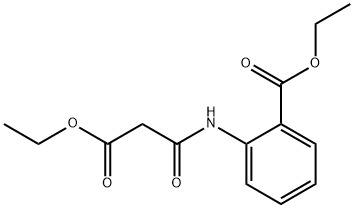 Benzoic acid, 2-[(3-ethoxy-1,3-dioxopropyl)amino]-, ethyl ester Struktur