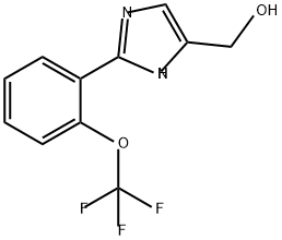 1H-Imidazole-5-methanol, 2-[2-(trifluoromethoxy)phenyl]- Struktur