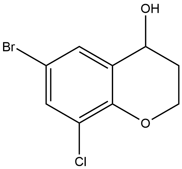 6-bromo-8-chloro-chroman-4-ol Struktur