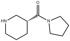 (3R)-3-(pyrrolidine-1-carbonyl)piperidine Struktur