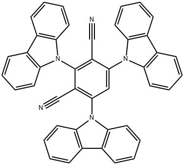 2,4,6-Tri-9H-carbazol-9-yl-1,3-benzenedicarbonitrile Struktur