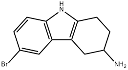 1H-Carbazol-3-amine, 6-bromo-2,3,4,9-tetrahydro- Struktur