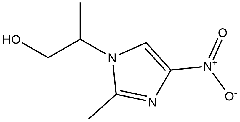 1H-Imidazole-1-ethanol, β,2-dimethyl-4-nitro- Struktur