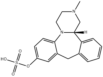 Dibenzo[c,f]pyrazino[1,2-a]azepin-8-ol, 1,2,3,4,10,14b-hexahydro-2-methyl-, hydrogen sulfate (ester), (S)- (9CI) Struktur