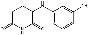 2,6-Piperidinedione, 3-[(3-aminophenyl)amino]- Struktur