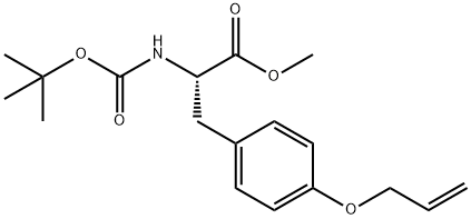 L-Tyrosine, N-[(1,1-dimethylethoxy)carbonyl]-O-2-propen-1-yl-, methyl ester Struktur