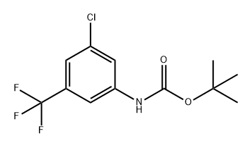 Carbamic acid, N-[3-chloro-5-(trifluoromethyl)phenyl]-, 1,1-dimethylethyl ester Struktur