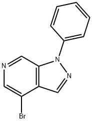 4-BroMo-1-phenyl-1H-pyrazolo[3,4-c]pyridine Struktur