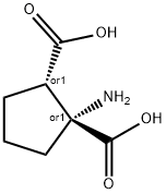 (±)-1-Aminocyclopentane-cis-1,2-dicarboxylic  Acid Struktur