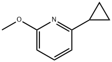 Pyridine, 2-cyclopropyl-6-methoxy- Struktur