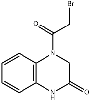 2(1H)-Quinoxalinone, 4-(2-bromoacetyl)-3,4-dihydro- Struktur