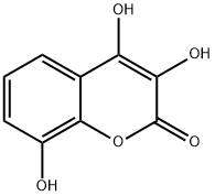 2H-1-Benzopyran-2-one, 3,8-trihydroxy >=95% (LC/MS-UV) Struktur