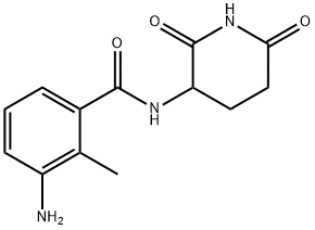 Benzamide, 3-amino-N-(2,6-dioxo-3-piperidinyl)-2-methyl- Struktur