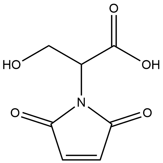 2-Maleimido-3-hydroxypropanoic acid Struktur