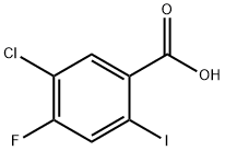 5-Chloro-4-fluoro-2-iodobenzoic acid Struktur