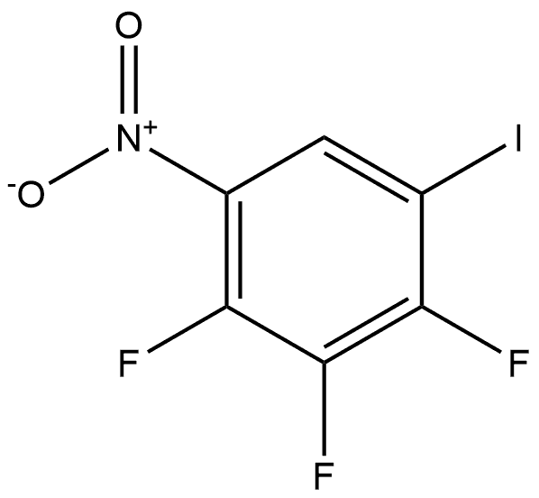 2,3,4-Trifluoro-1-iodo-5-nitrobenzene Struktur