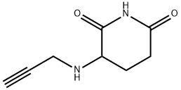 2,6-Piperidinedione, 3-(2-propyn-1-ylamino)- Struktur