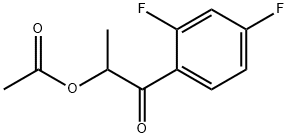 1-Propanone, 2-(acetyloxy)-1-(2,4-difluorophenyl)- Struktur