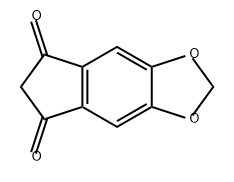 5H-Indeno[5,6-d]-1,3-dioxole-5,7(6H)-dione Struktur