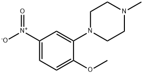 Piperazine, 1-(2-methoxy-5-nitrophenyl)-4-methyl- Struktur