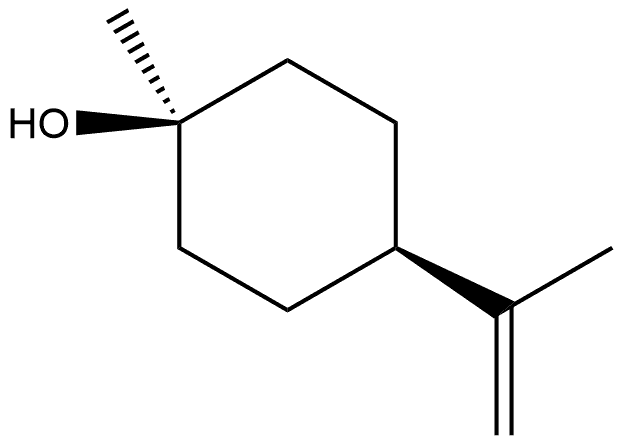 Cyclohexanol, 1-methyl-4-(1-methylethenyl)-, cis-(+)- Struktur