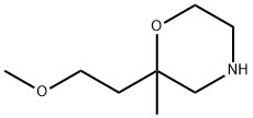 2-(2-methoxyethyl)-2-methylmorpholine Struktur