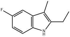 1H-Indole, 2-ethyl-5-fluoro-3-methyl- Struktur